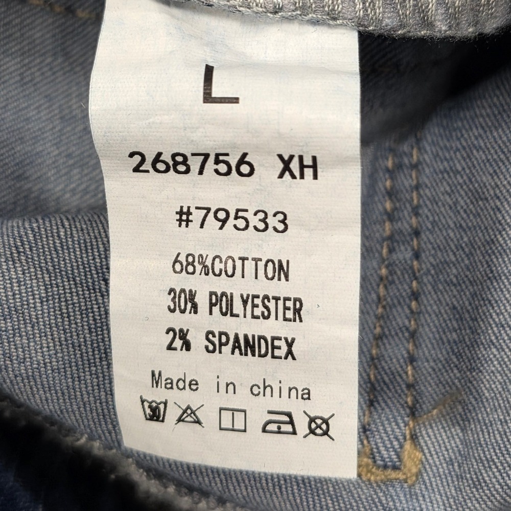 Flamingals Womens Straight Leg Jeans Medium Wash Blue Stretch Denim Size L NEW - Picture 4 of 5